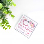 Will You Be My Bridesmaid Gift Personalised Block Bridesmaid