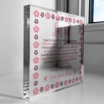 Personalised Wedding Favour For Bridesmaid Maid of Honour Flower