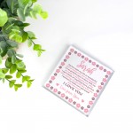 Personalised Wedding Favour For Bridesmaid Maid of Honour Flower