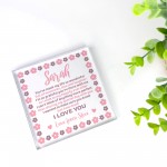 Personalised Wedding Favour For Bridesmaid Maid of Honour Flower