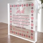 Personalised Wedding Favour For Bridesmaid Maid of Honour Flower