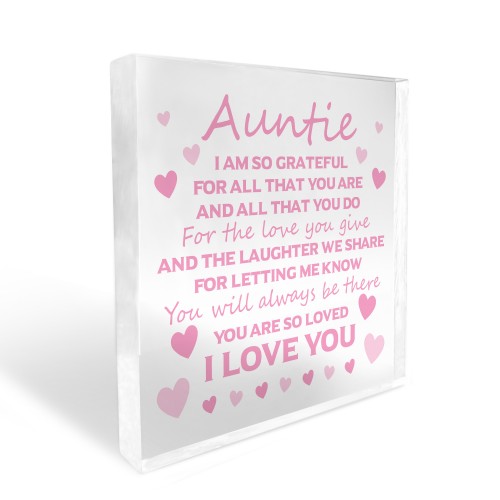 Auntie Gifts For Birthday Mothers Day Thank You Gift For Auntie