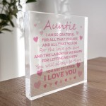 Auntie Gifts For Birthday Mothers Day Thank You Gift For Auntie