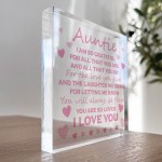 Auntie Gifts For Birthday Mothers Day Thank You Gift For Auntie