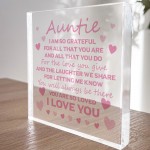 Auntie Gifts For Birthday Mothers Day Thank You Gift For Auntie