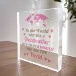 Grandma Birthday Gifts Grandma Gifts For Christmas Acrylic Block