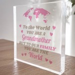 Grandma Birthday Gifts Grandma Gifts For Christmas Acrylic Block