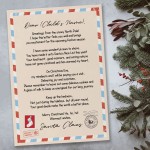 Personalised LETTER FROM SANTA Nice List Christmas Eve Box 