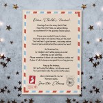 Personalised LETTER FROM SANTA Nice List Christmas Eve Box 