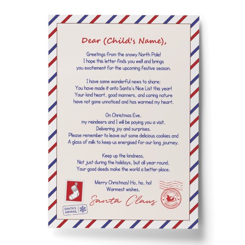 Personalised Letter from Santa Father Christmas Daughter Gift