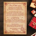 Personalised Letter From Santa Santa Letter Christmas Eve Gift F