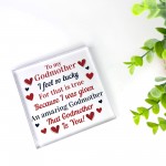 Gift For Godmother Birthday Christmas Acrylic Block Thank You