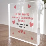 Special Gift For Godmother Acrylic Block Godmother Gifts