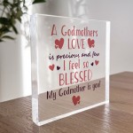 Godmother Gifts Thank You Gifts For Her Acrylic Block