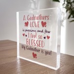 Godmother Gifts Thank You Gifts For Her Acrylic Block