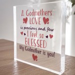 Godmother Gifts Thank You Gifts For Her Acrylic Block