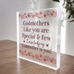 Godmother Gifts Acrylic Plaque Gifts for Godmother