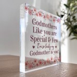 Godmother Gifts Acrylic Plaque Gifts for Godmother