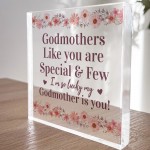 Godmother Gifts Acrylic Plaque Gifts for Godmother