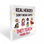 Gift For Teacher Superhero Gift Leaving School Nursery Gift