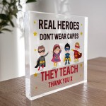 Gift For Teacher Superhero Gift Leaving School Nursery Gift