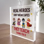 Gift For Teacher Superhero Gift Leaving School Nursery Gift