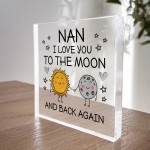 Gift For Nan Christmas Birthday Acrylic Block NAN GIFT