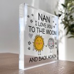 Gift For Nan Christmas Birthday Acrylic Block NAN GIFT