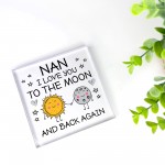 Gift For Nan Christmas Birthday Acrylic Block NAN GIFT