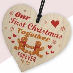 Our First Christmas Together Wooden Christmas Decorations Gift