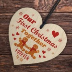 Our First Christmas Together Wooden Christmas Decorations Gift