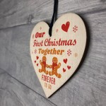 Our First Christmas Together Wooden Christmas Decorations Gift