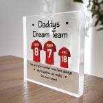 Personalised Football Shirt Plaque Gift for Dad Christmas