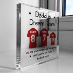 Personalised Football Shirt Plaque Gift for Dad Christmas