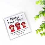 Personalised Football Shirt Plaque Gift for Dad Christmas