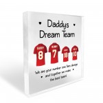 Football Gift Personalised Football Shirt Plaque Gift for Dad