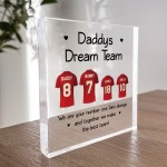 Football Gift Personalised Football Shirt Plaque Gift for Dad