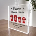 Football Gift Personalised Football Shirt Plaque Gift for Dad