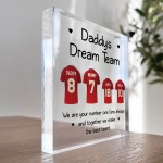 Football Gift Personalised Football Shirt Plaque Gift for Dad