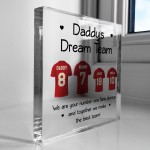 Football Gift Personalised Football Shirt Plaque Gift for Dad