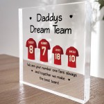 Football Gift Personalised Football Shirt Plaque Gift for Dad