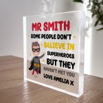 Personalised Thank You Teacher Gifts For Him Men Leaving School