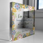 Friendship Sign Personalised Acrylic Block Gift For Friend