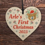 Personalised Babys First Christmas Bauble Tree Decoration