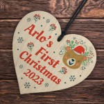 Personalised Babys First Christmas Bauble Tree Decoration