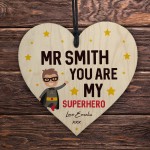 Personalised Teacher Gifts For Him Wood Heart Teacher Thank You 