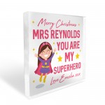 PERSONALISED Teacher Gift For Women Superhero Gifts Teacher Gift