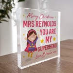 PERSONALISED Teacher Gift For Women Superhero Gifts Teacher Gift