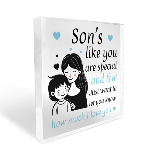 Gift For Son Acrylic Block Son Christmas Birthday Gift From Mum