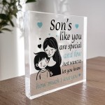 Gift For Son Acrylic Block Son Christmas Birthday Gift From Mum